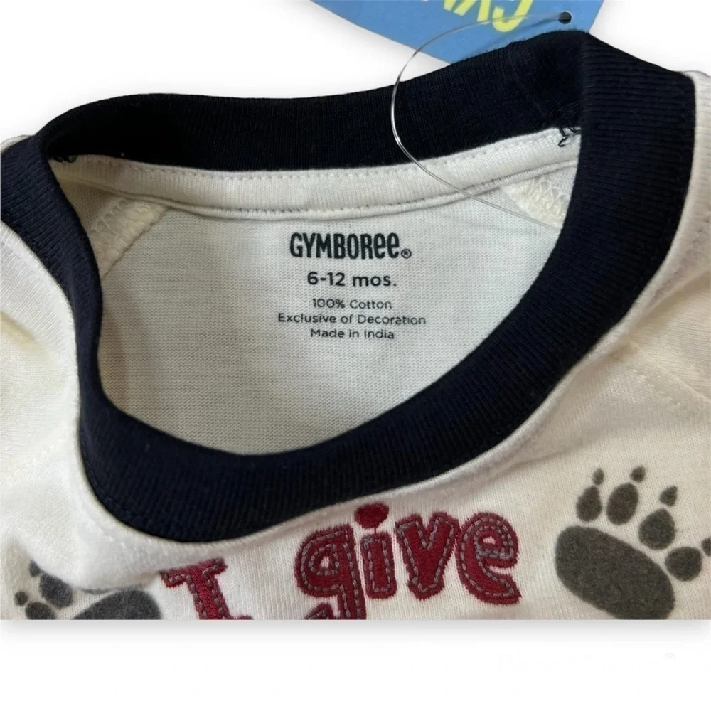 GYMBOREE Outfit I Give Bear Hugs‎ Tee & Pants 6-12 months New